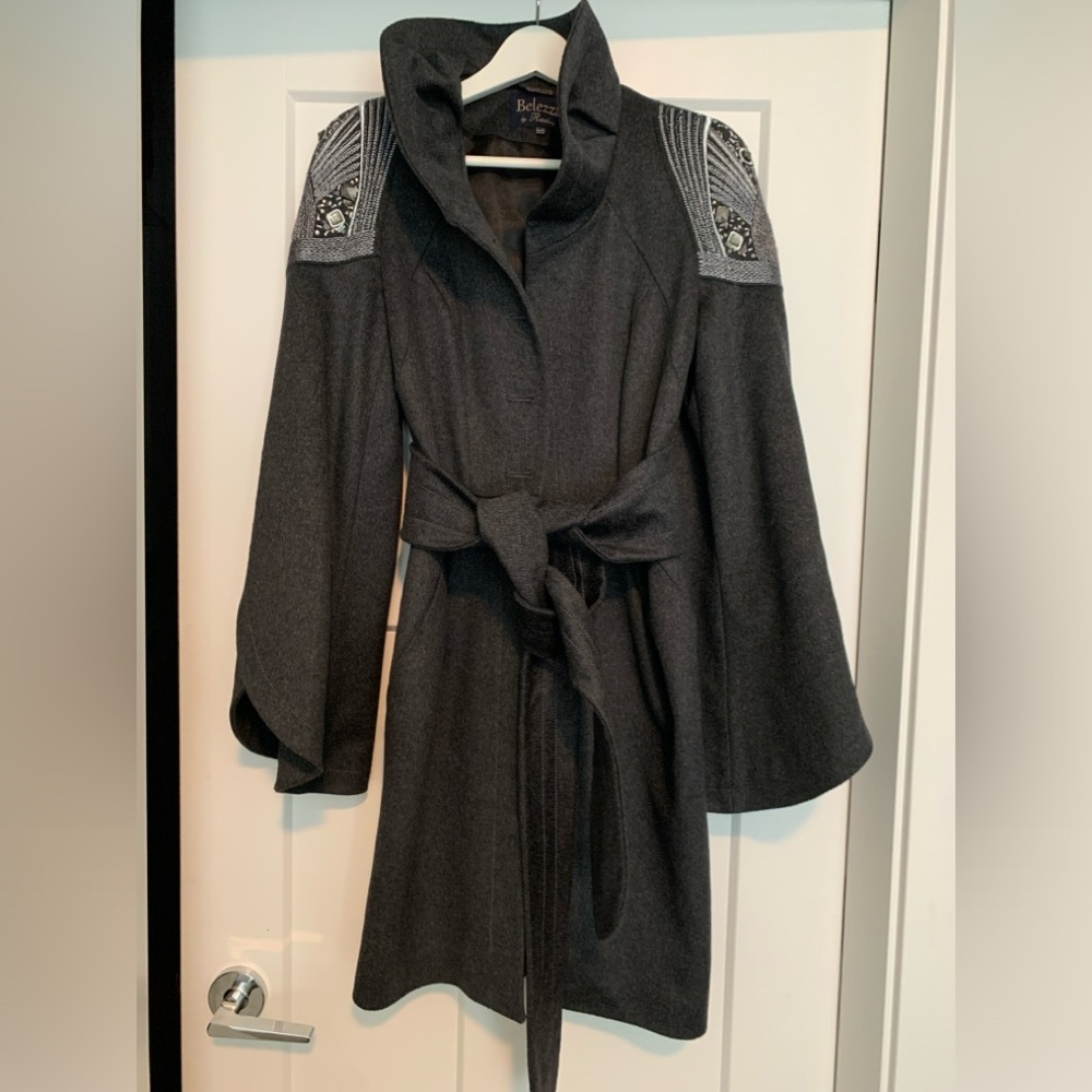Unique wool cashmere coat